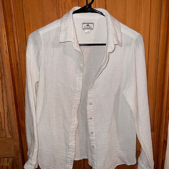 Petite Plume Other - Petite Plume - White, 100% Cotton Sleep Shirt - Size S